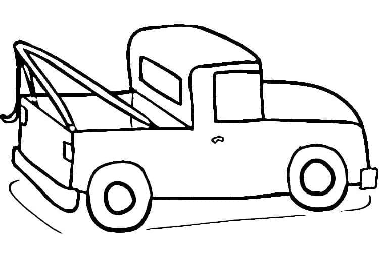 Desenho De Caminhonete fácil Para Colorir