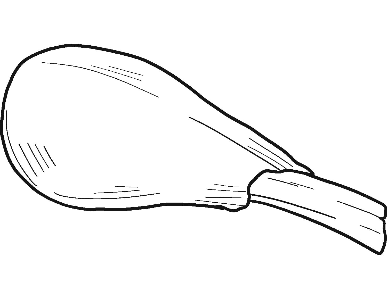 Desenho Coxa De Frango Para Colorir