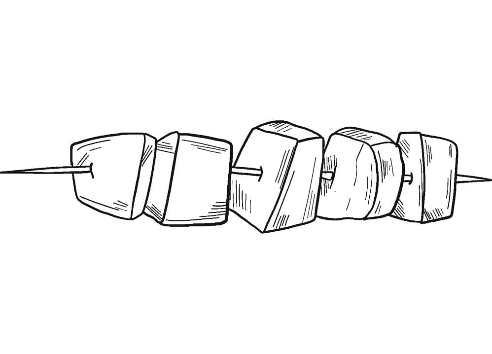 Desenho Espetada Para Colorir