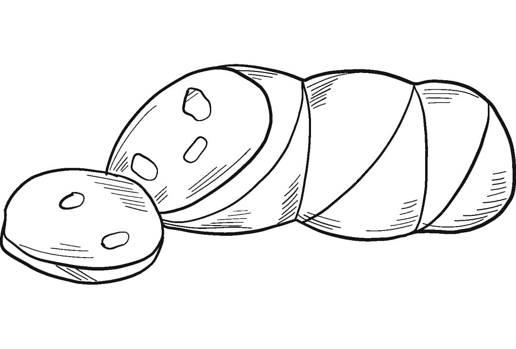 Desenho Salsicha Para Colorir