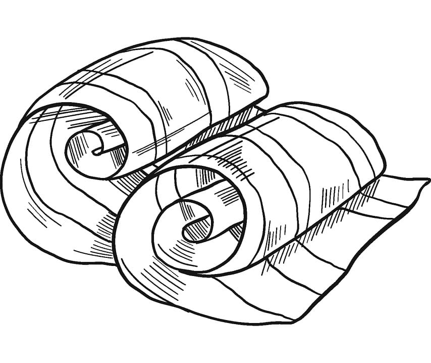 Desenho Toucinho Enroladinho Super Saboroso Para Colorir