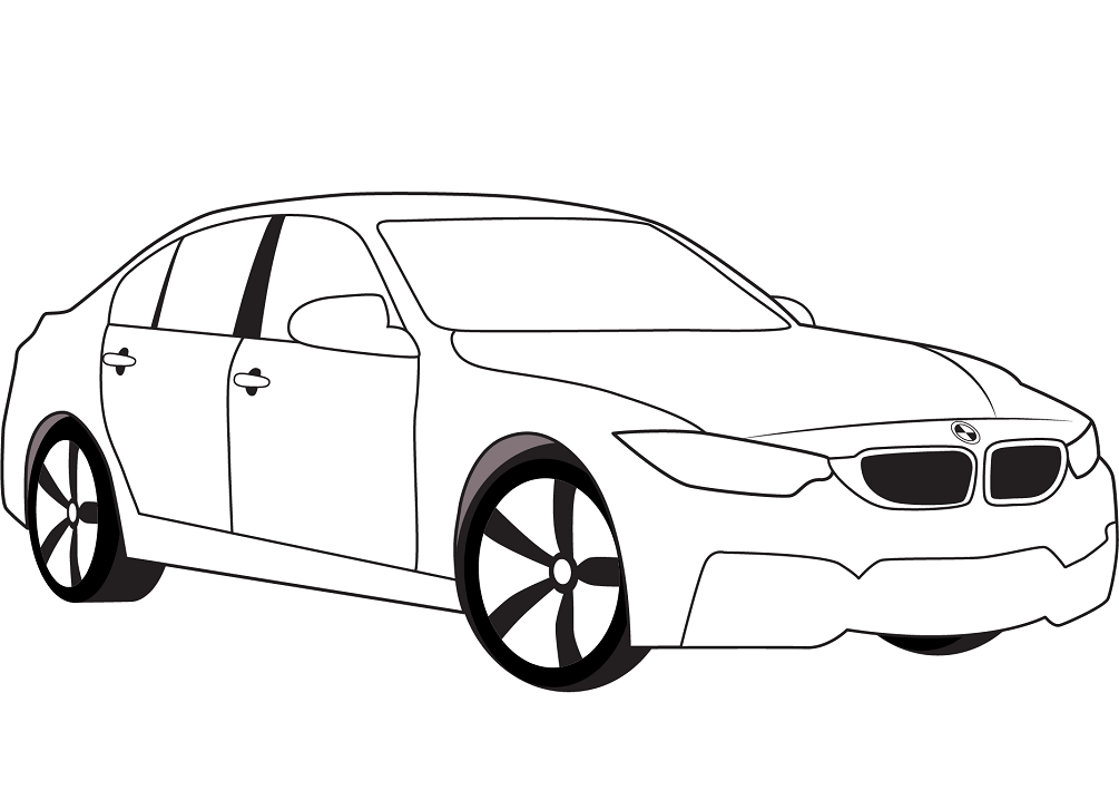 Desenho Bmw M3 Para Colorir