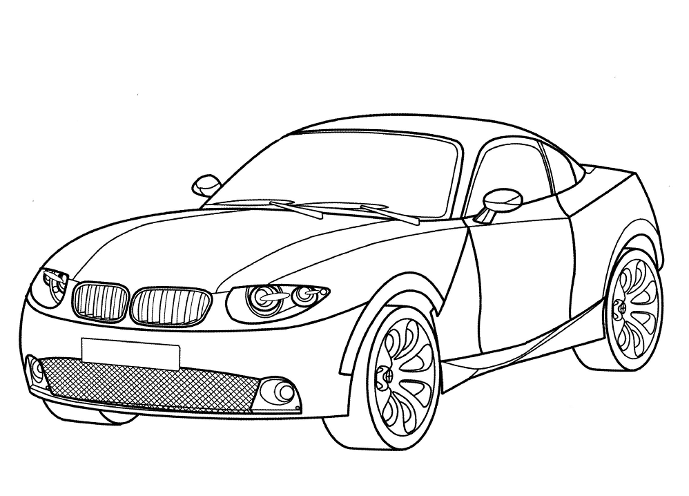 Desenho Bmw X Coupe Para Colorir