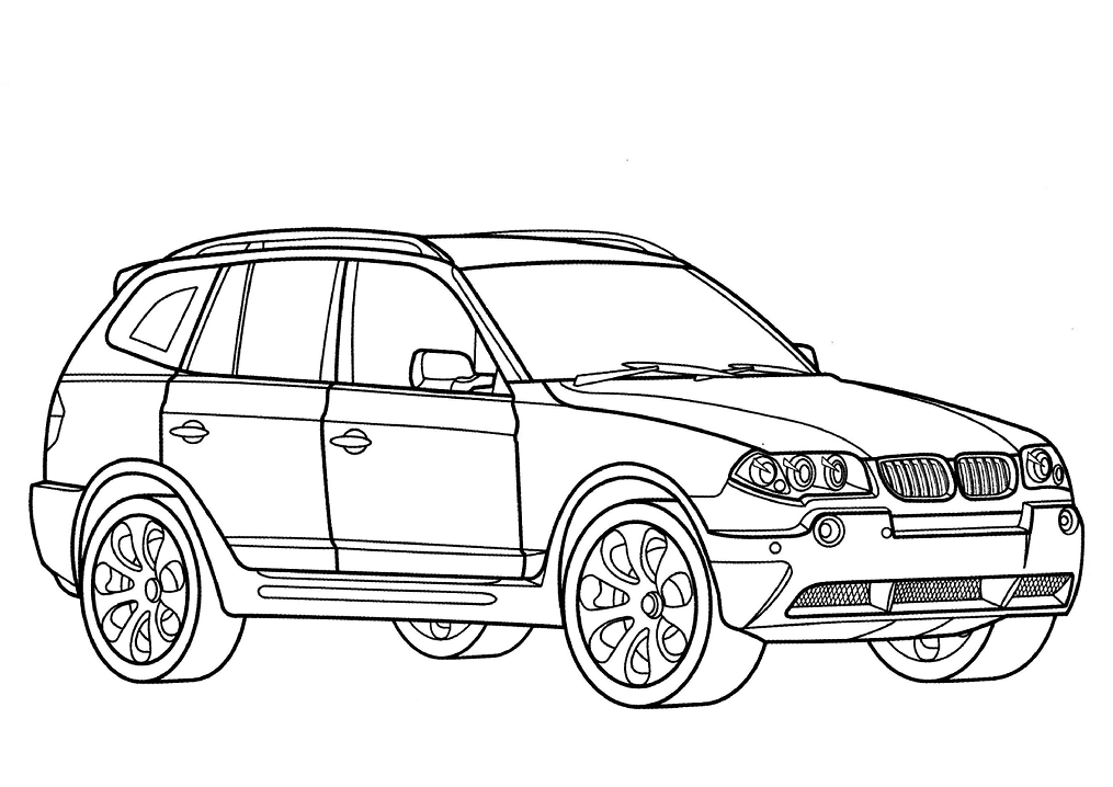 Desenho Bmw X3 Para Colorir