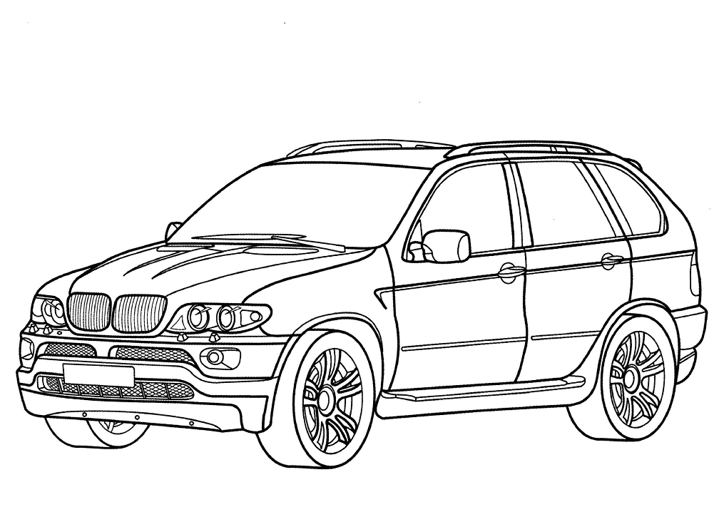 Desenho Bmw X5 Para Colorir