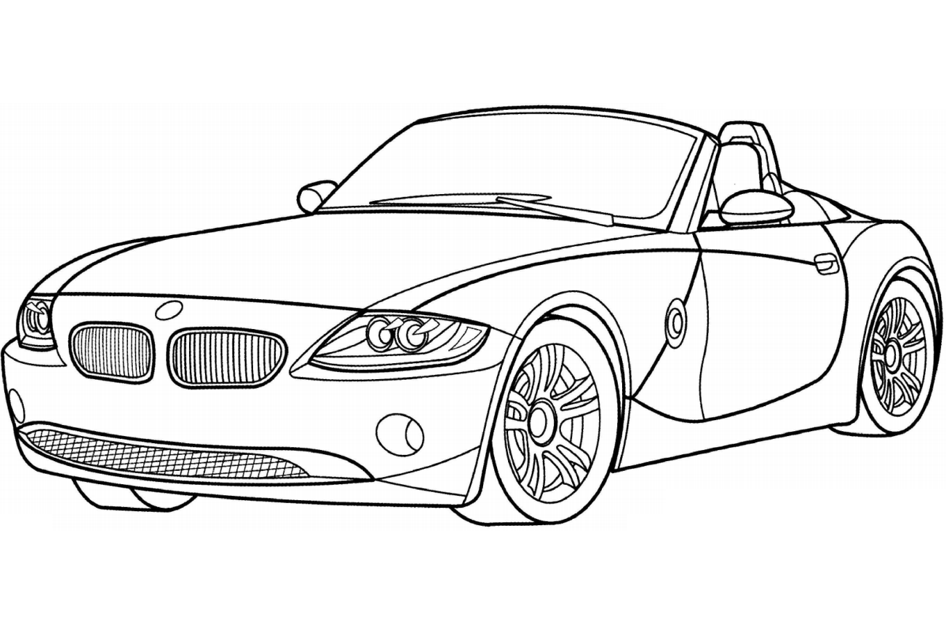Desenho Bmw Z4 Para Colorir Gratuitamente
