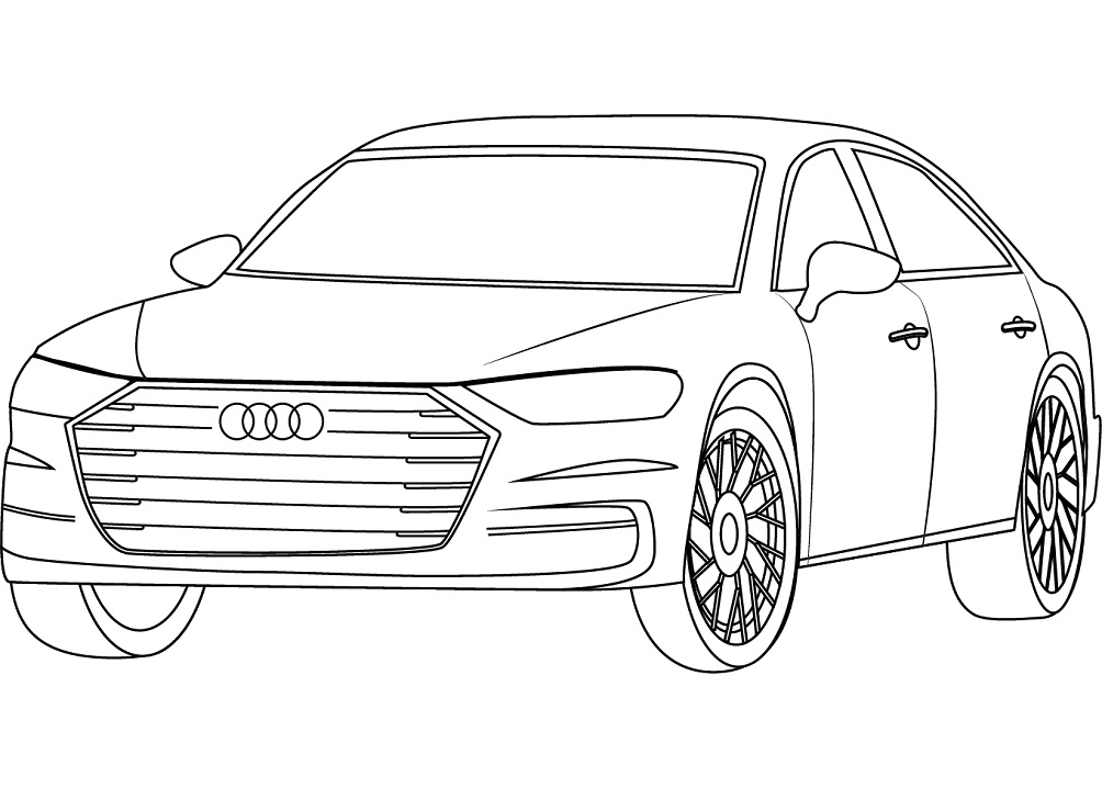 Carros Audi para colorir