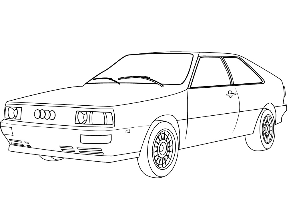 Desenho Audi Quattro Para Colorir