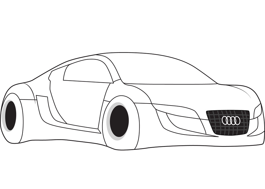 Desenho Audi Rsq Para Colorir