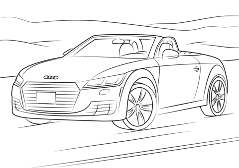 Desenho Audi Tt Para Colorir