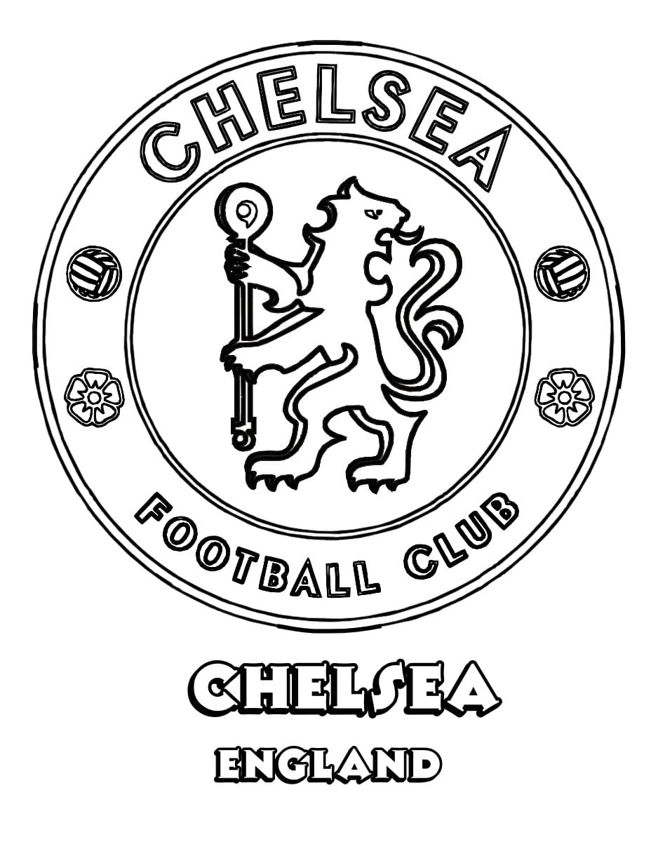 Desenho De Chelsea Football Club Para Colorir