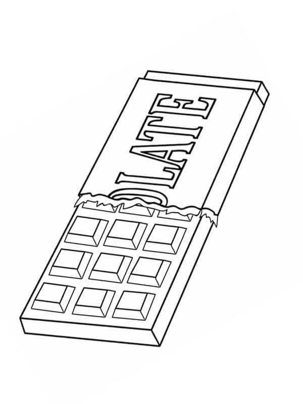 Desenho barrá De Chocolate Para Colorir 4