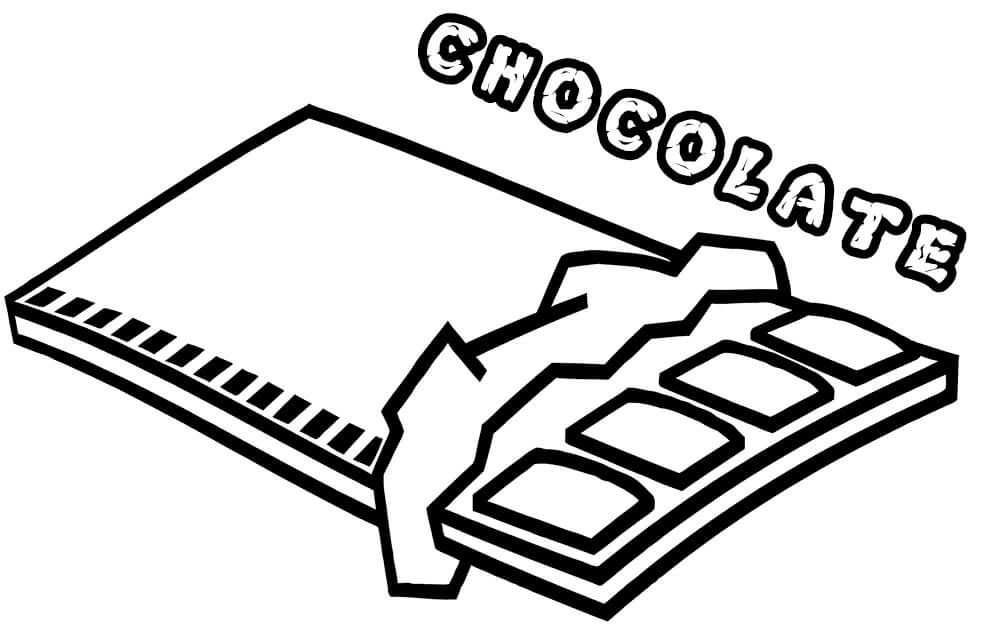 Desenho barrá De Chocolate Para Colorir 6