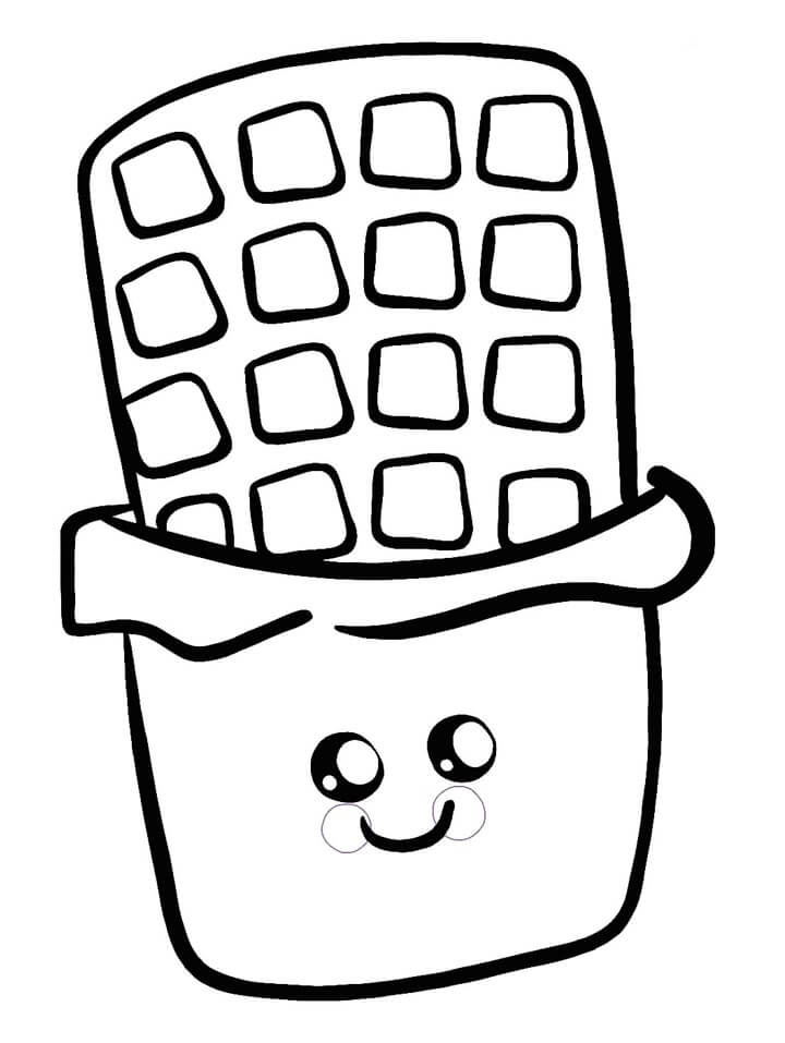 Desenho Chocolate Fofo Para Colorir