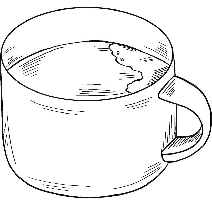 Desenho Chocolate Quente Para Colorir 1