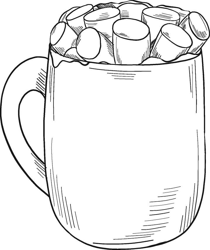 Desenho Chocolate Quente Para Colorir 3