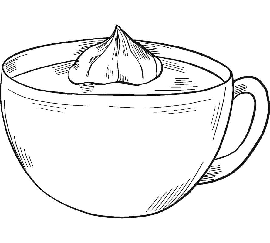 Desenho Chocolate Quente Para Colorir 4