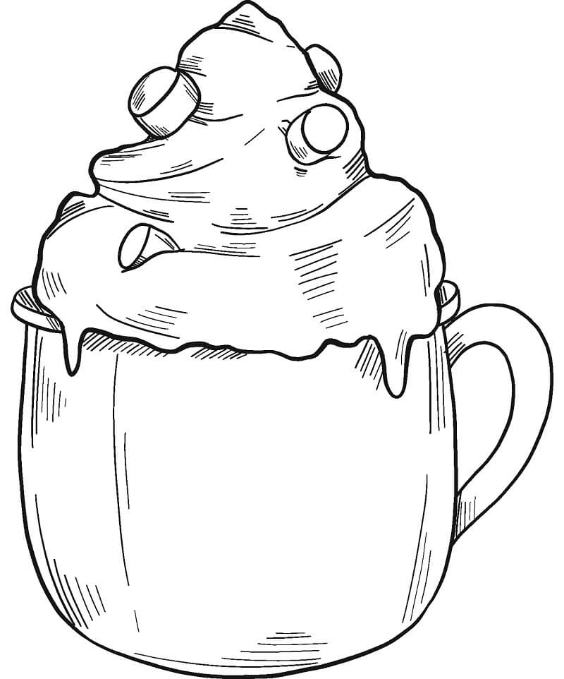 Desenho Chocolate Quente Para Colorir 6