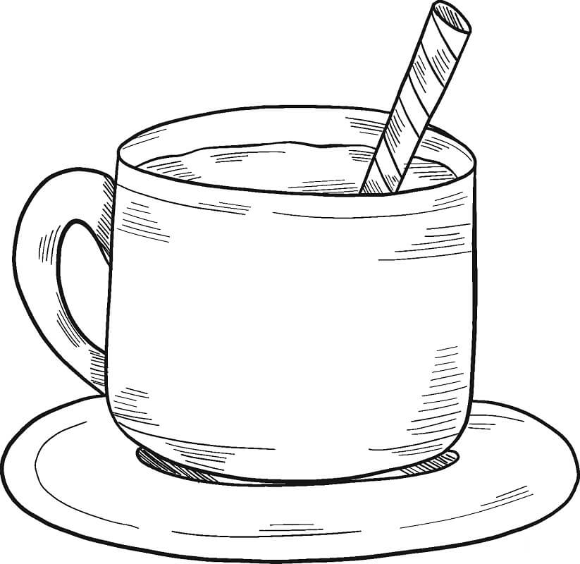 Desenho Chocolate Quente Para Colorir 7