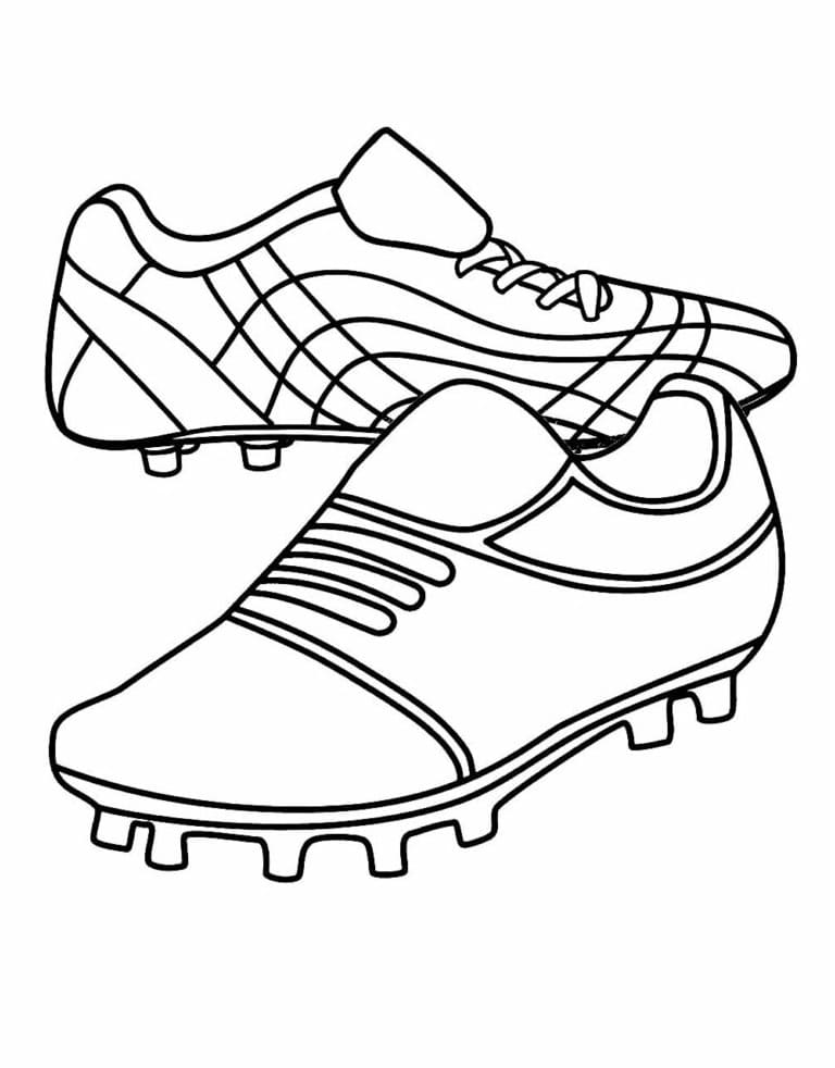Chuteiras para colorir