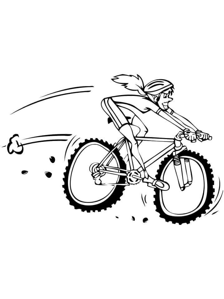Desenho De Ciclismo Infantil Para Colorir