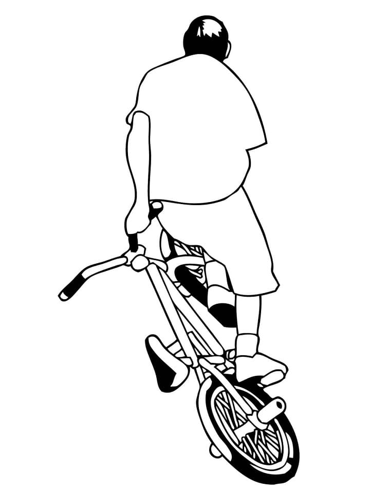Desenho De Ciclismo Para Colorir e Baixar