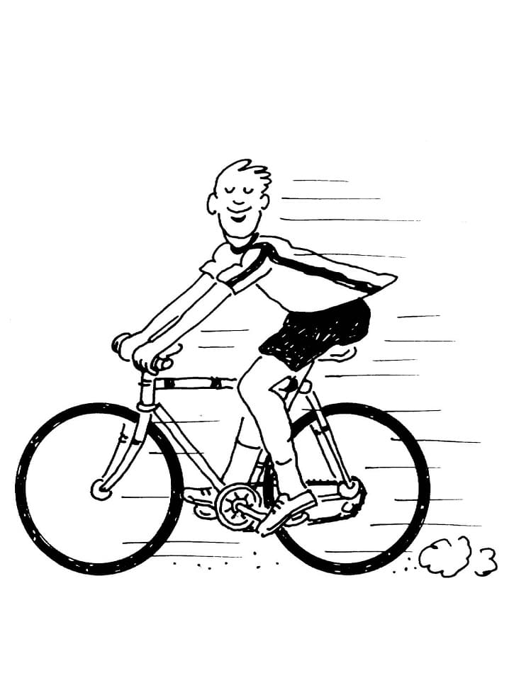 Desenho De Ciclismo Para Imprimir Em Pdf
