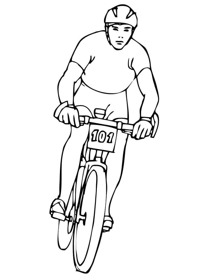 Desenho De Ciclismo Para Imprimir