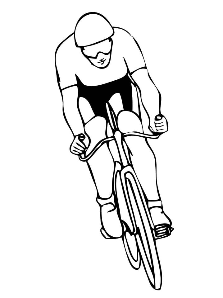 Desenho De Ciclismo Para Pintar