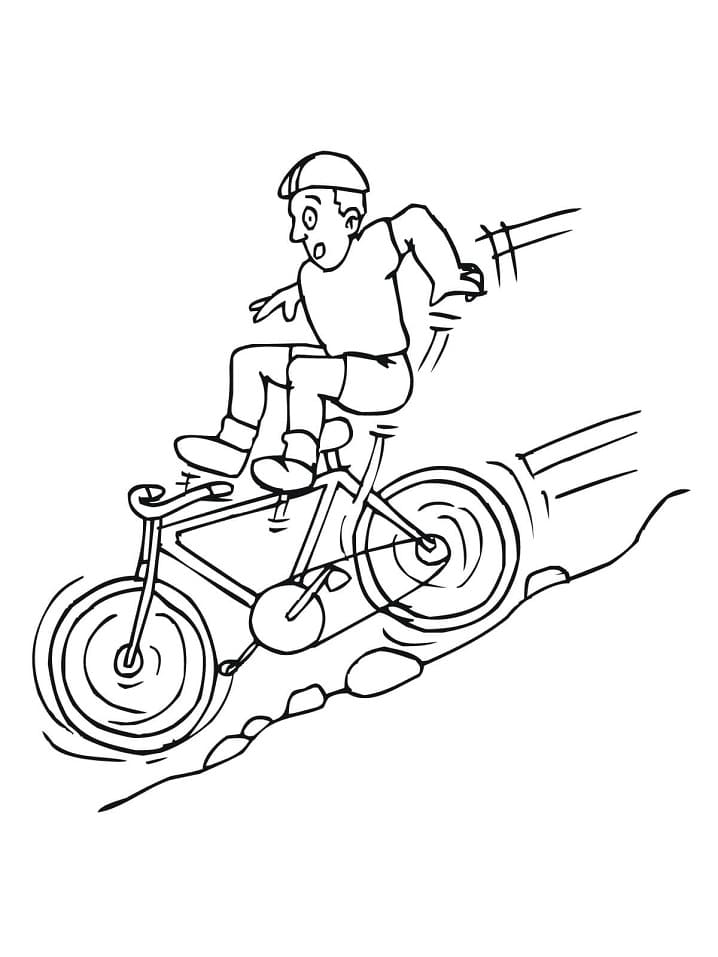 Desenho De Ciclismo Profissional Para Pintar