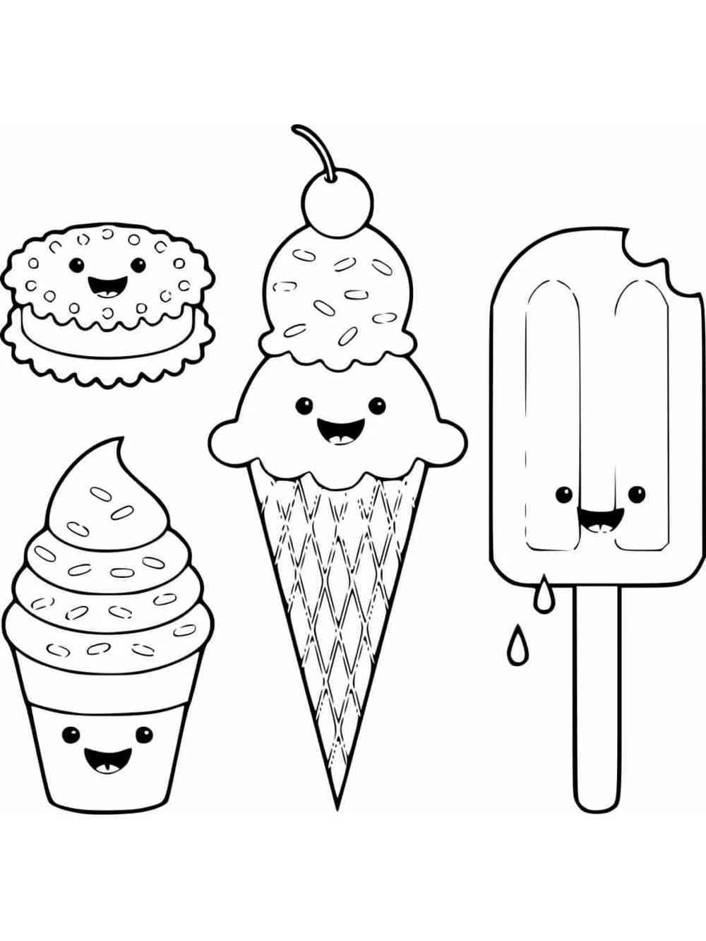 Desenho De Doces Fofos Para Colorir