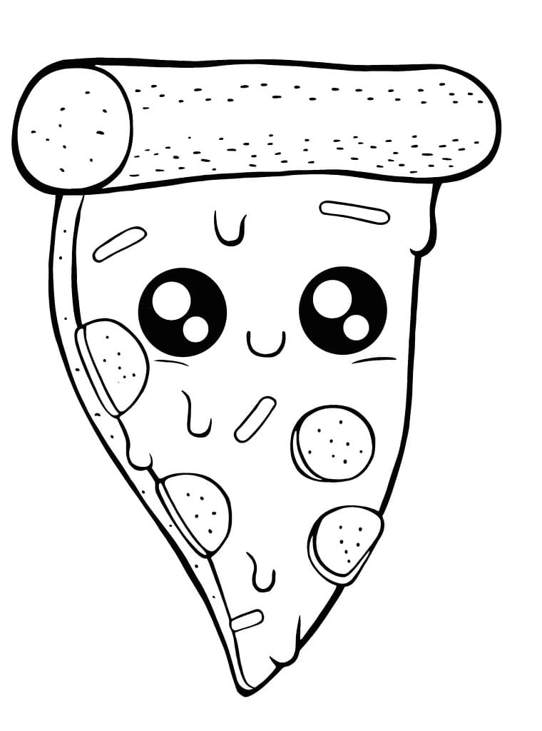 Comidas Fofas para Colorir