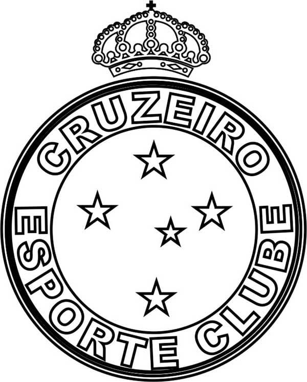 Desenho Do Time Do Cruzeiro Esporte Clube Para Pintar Pdf