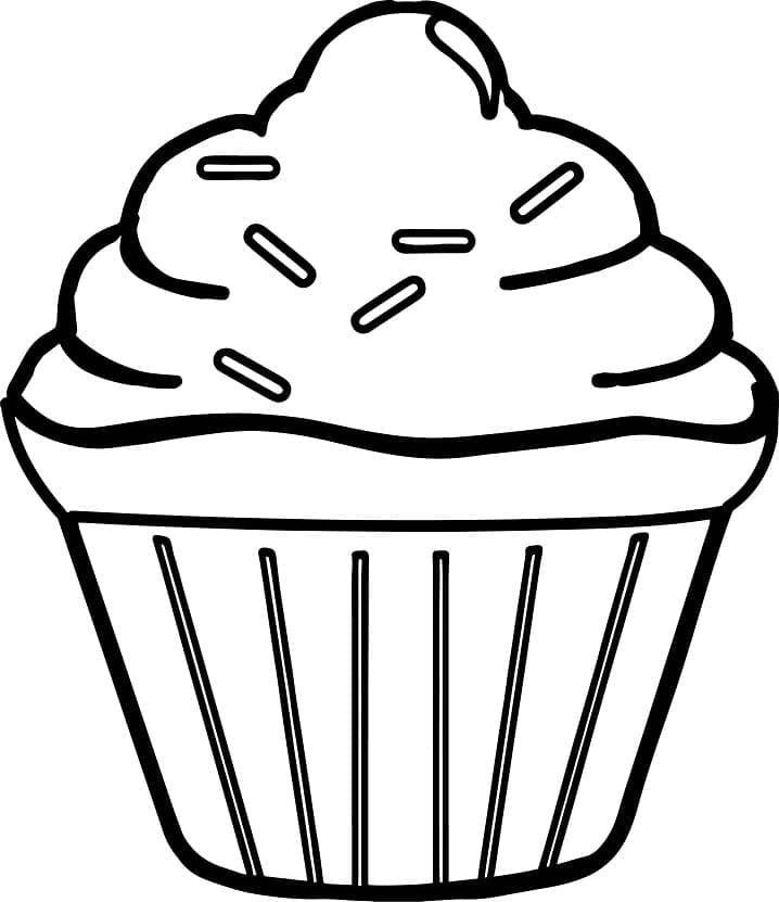 Cupcake para Colorir