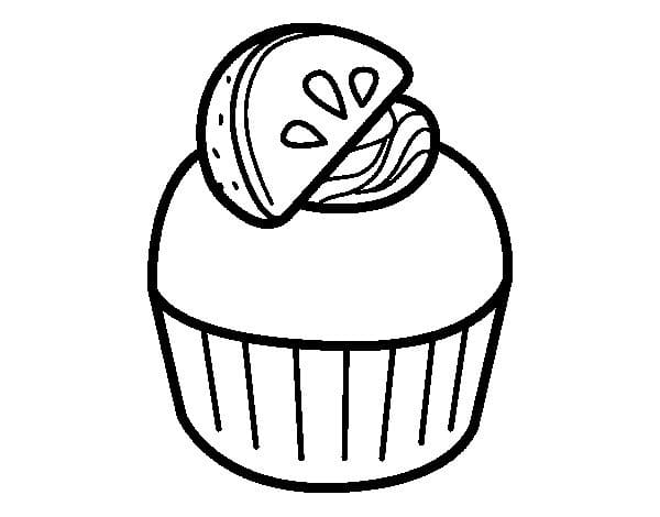 Desenho De Cupcake Imagens Para Colorir
