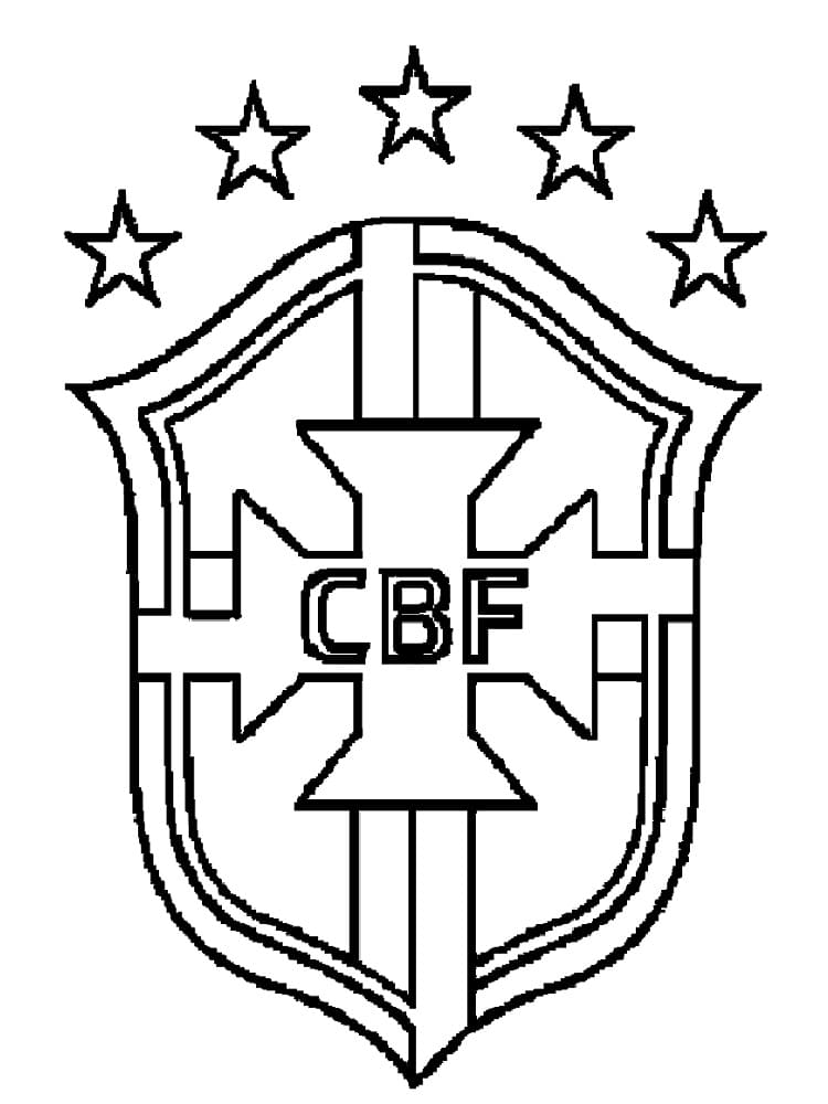 Desenho Do Escudo Da seleção Brasileira grátis