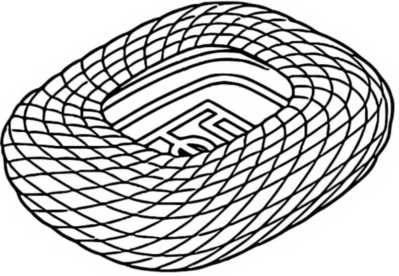 Desenho Allianz Arena Para Colorir