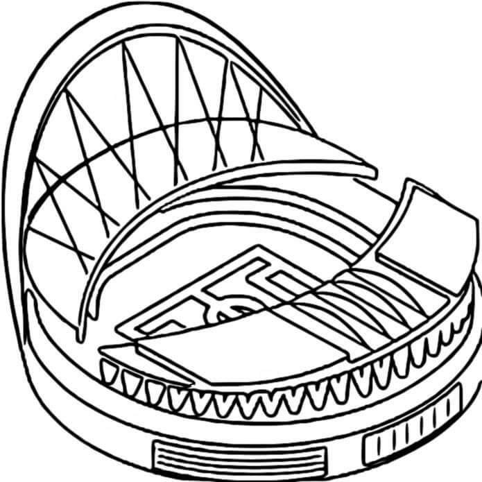 Desenho estádio De Wembley Para Colorir