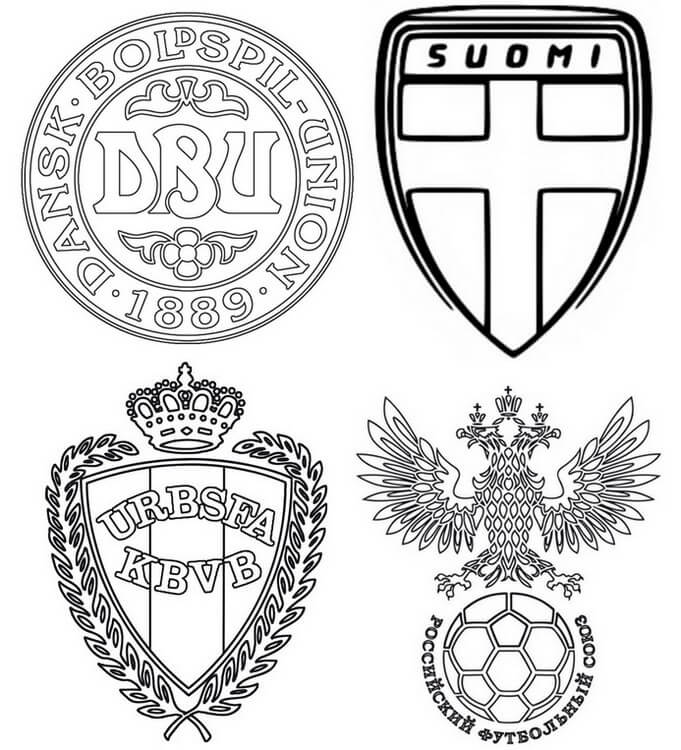 Desenho Euro 2021 Grupo B Para Colorir