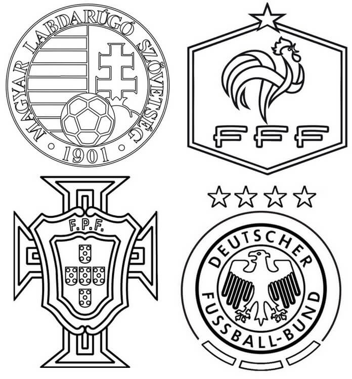 Desenho Euro 2021 Grupo F Para Colorir