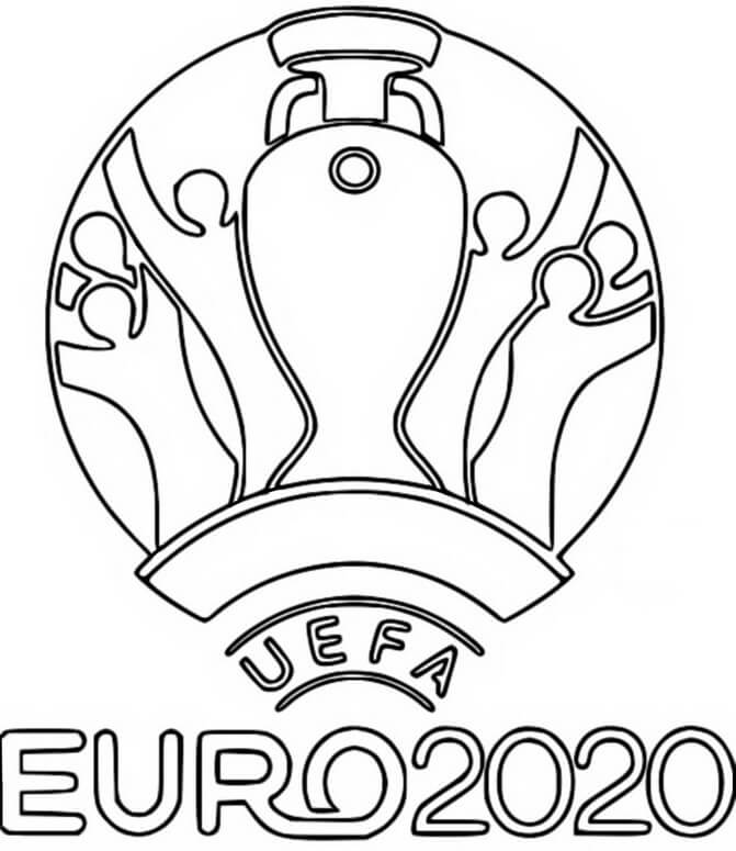 Euro 2021 para colorir