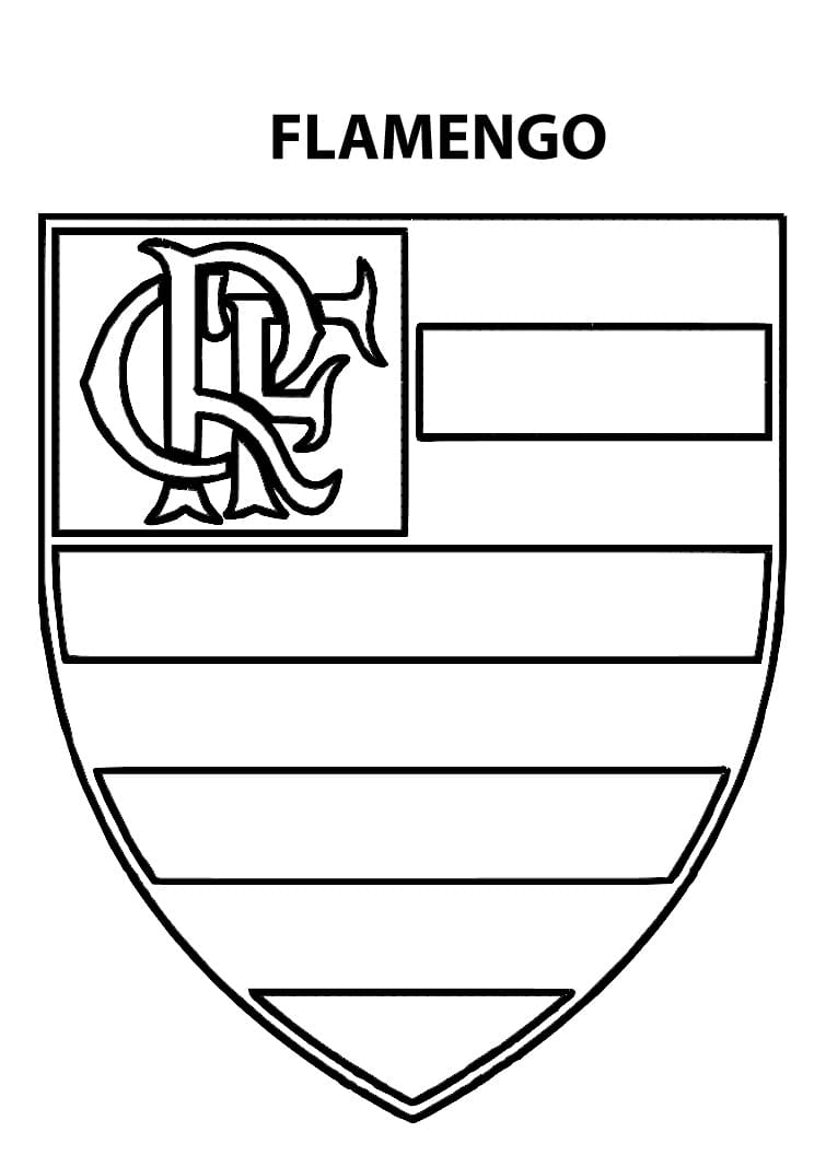 Desenho Clube De Regatas Do Flamengo Para Colorir