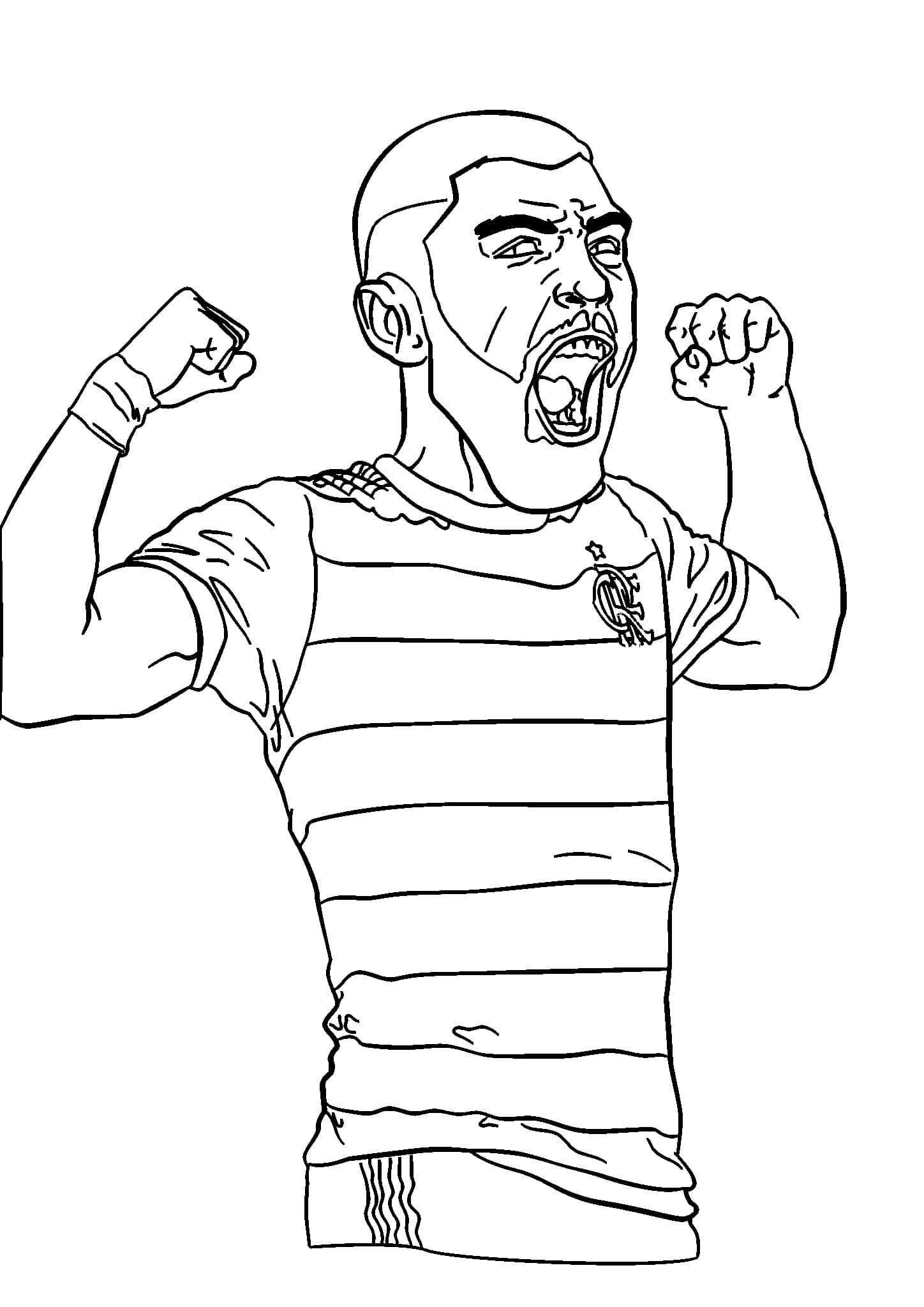 Desenho Do Flamengo Para Pintar e Imprimir