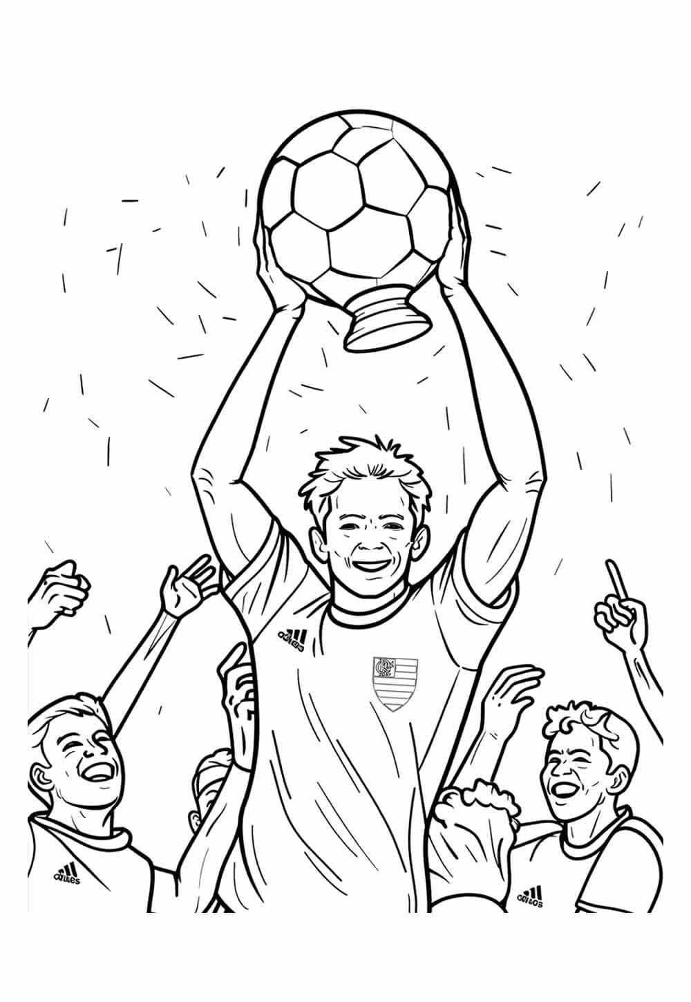 Desenho Do Flamengo Simples Para Colorir