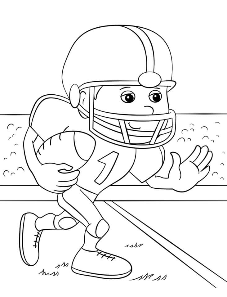 Futebol Americano para colorir