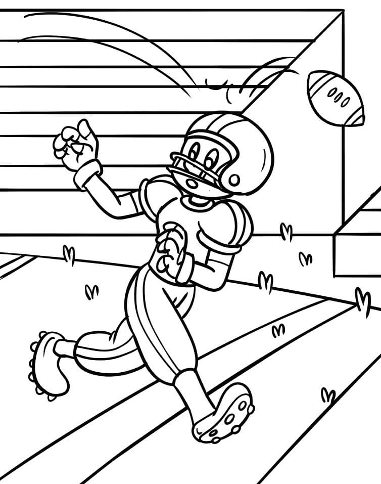 Desenho De Futebol Americano Para Colorir e Imprimir