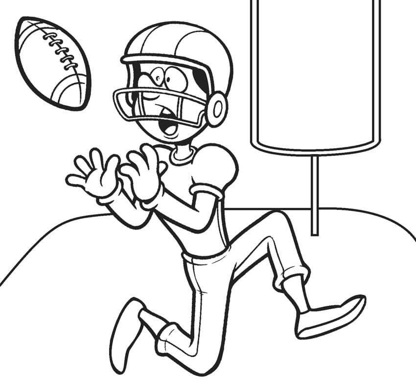 Desenho Jogador De Futebol Americano Para Colorir 3