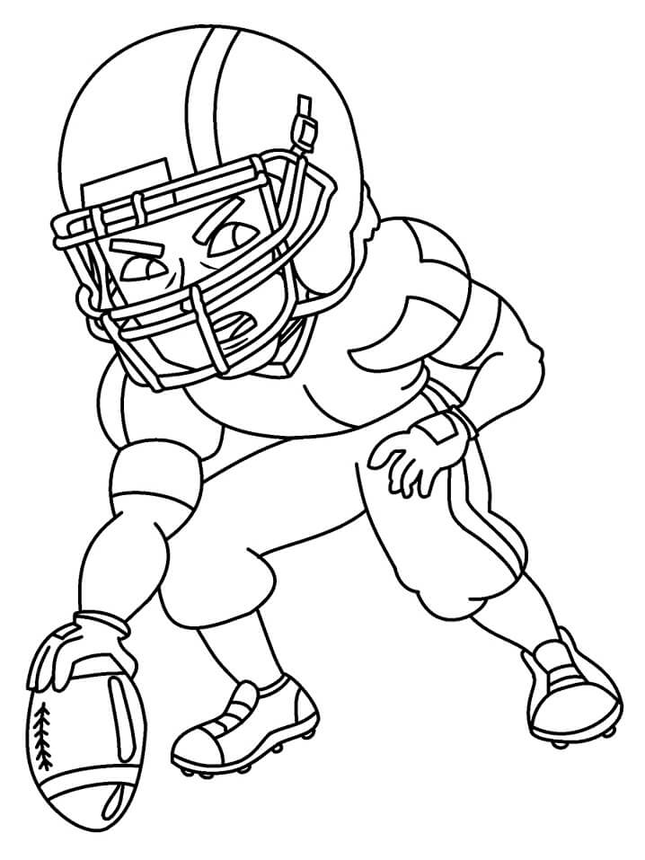 Desenho Jogador De Futebol Americano Para Colorir 5