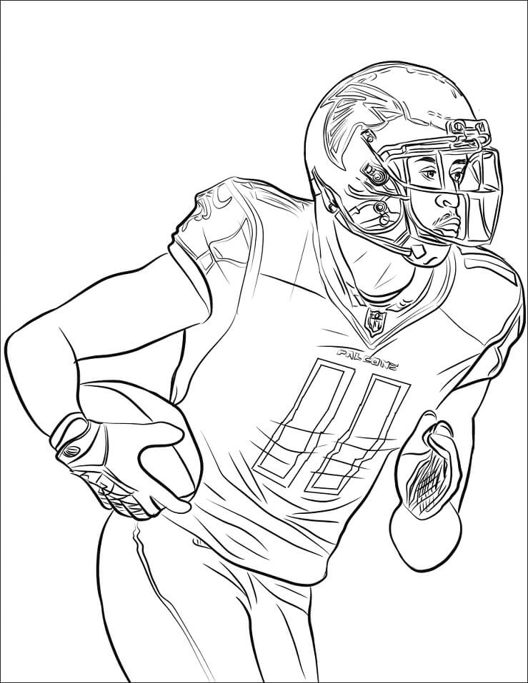 Desenho Julio Jones Para Colorir