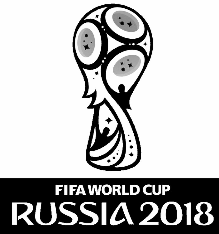 Desenho taça Fifa World Cup 2018 Para Colorir